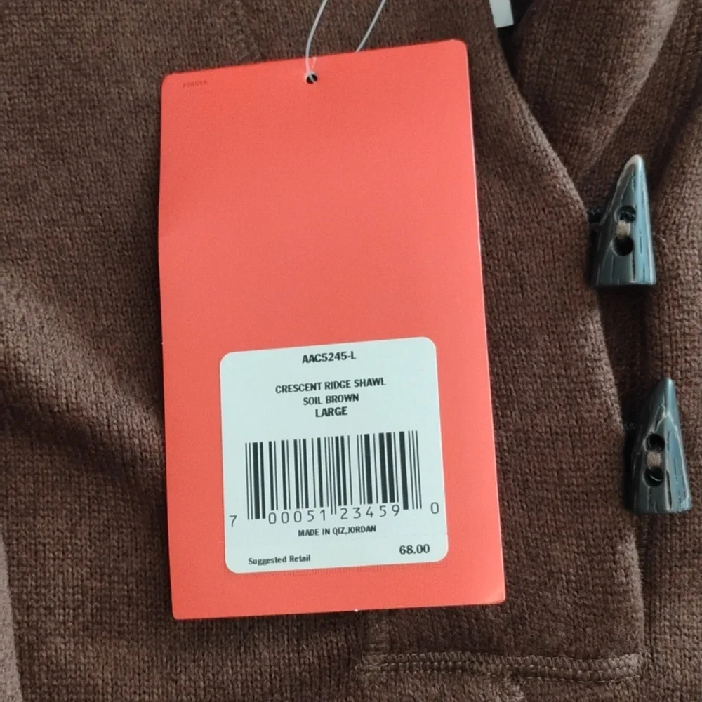 North Face Women's Crescent Ridge Shawl Collar Fleece Pullover Brown Large NWT - Picture 8 of 10